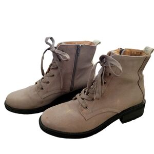 LifeStride Kunis Womens Canvas Comfort Insole Ankle Boots